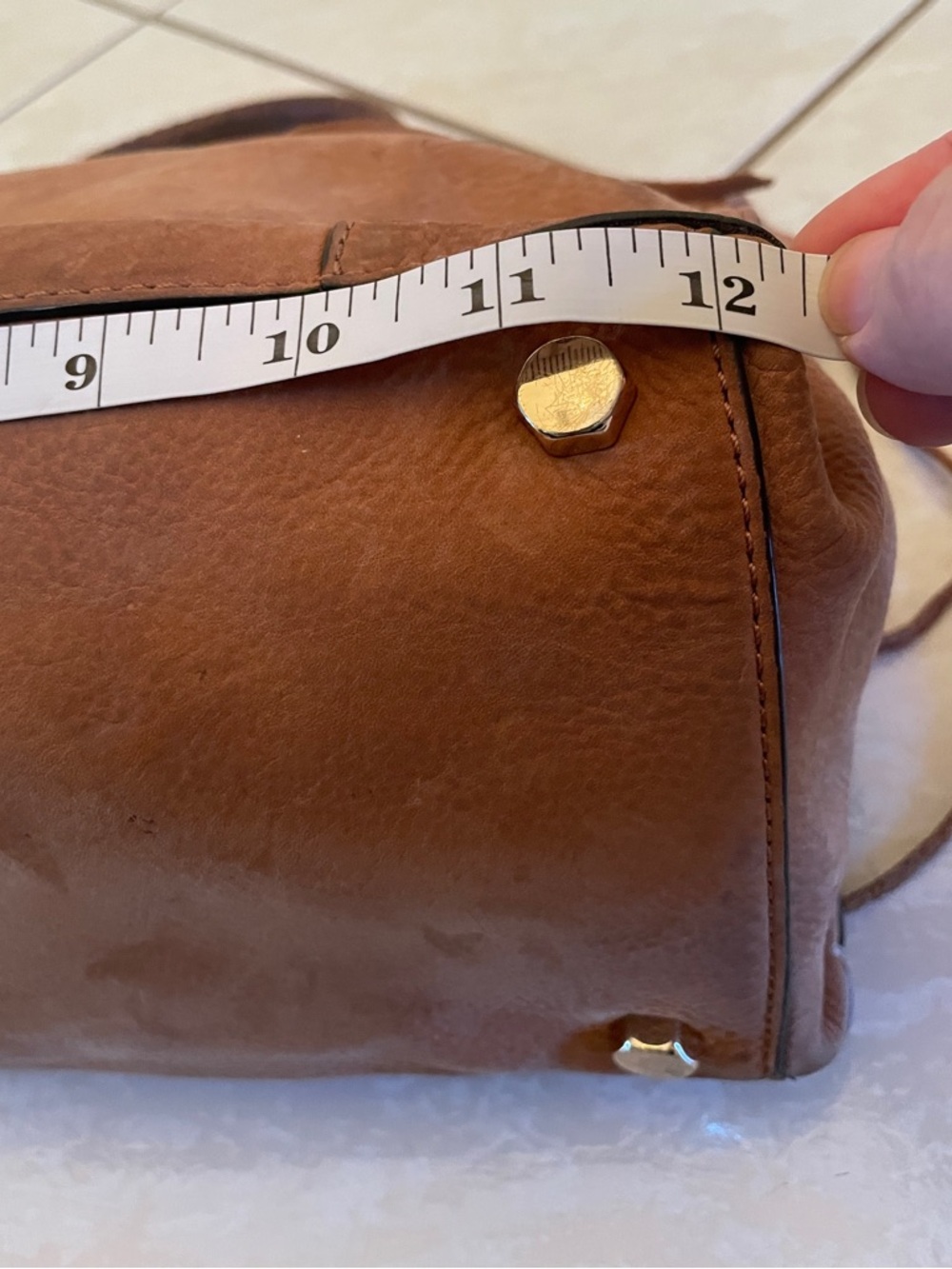 Rebecca Minkoff Brown Leather Satchel with Handles- crossbody attachment - Picture 3 of 15